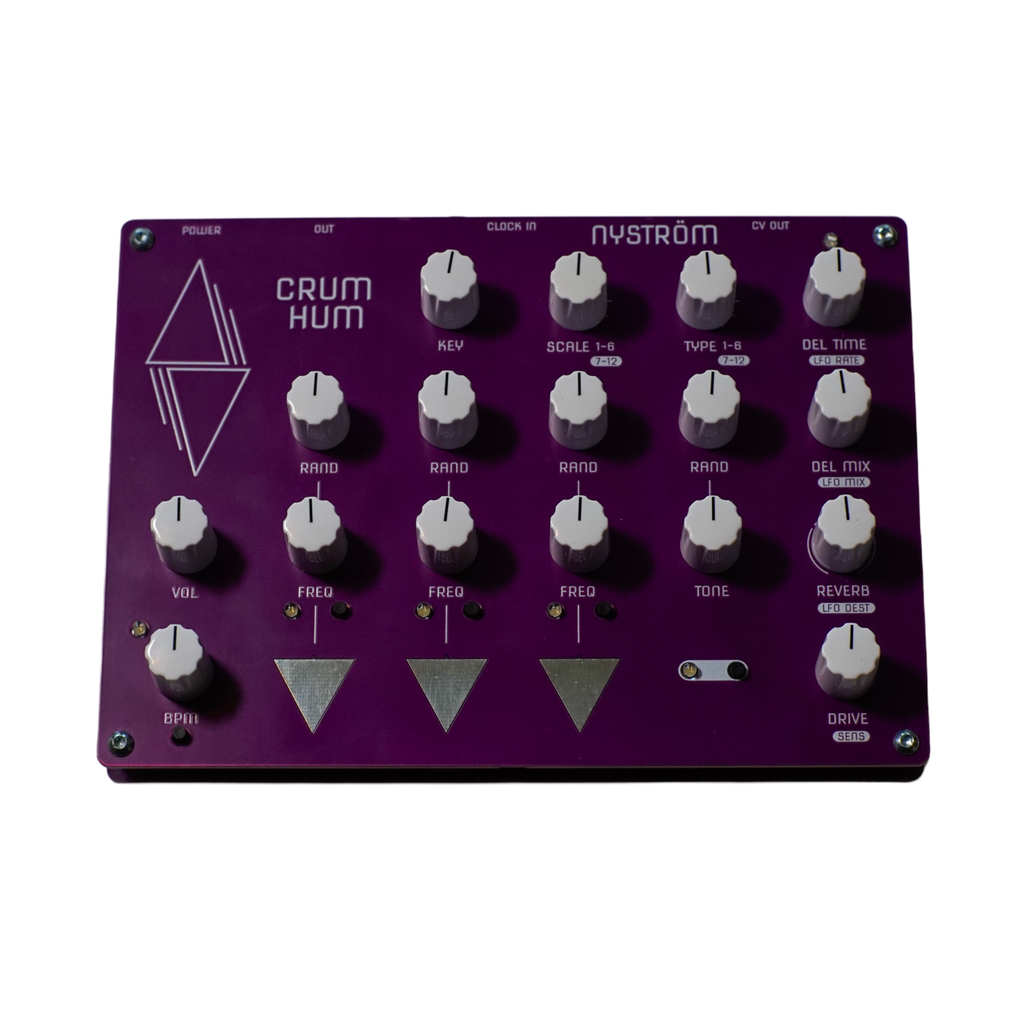 Γενετικό synthesizer Nyström Crum Hum με τριγωνικά pad αφής