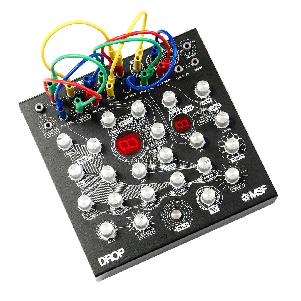 Αναλογικό groovebox και drum machine MSF The Drop με υποδοχές μπανάνας