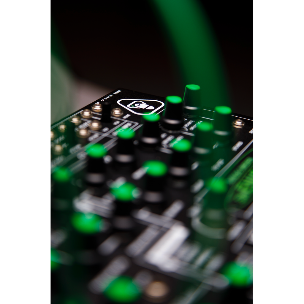 swEnigiser Limited Edition close-up with green patch cables